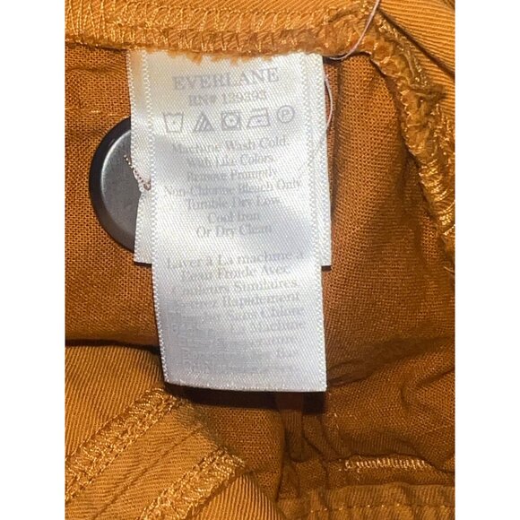 Everlane Womens Jumpsuit Organic Cotton Rust Size 6 Relaxed Fit Casual Wear - Picture 8 of 14